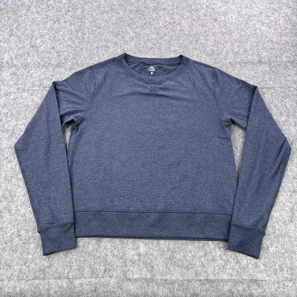 Rhoback Sweatshirt Mens Small Blue Performance Athletic Golf Crewneck WCRW0001 - Picture 1 of 10